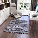 Luxury Office Chair Mat for Carpeted Floor high Pile, Desk Chair Mat Hardwood Floors, 120x90cm Chair Mat Carpet Protector for Protects Wooden Floor, Morocco