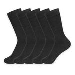 Supersox Regular School Uniform Socks For Kids, Made With Breathable, Anti Odour & Moisture Absorbent Combed Cotton With A Extra Durable Welt, Ideal For All Day Wear (Pack Of 5), Black