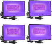 Onforu 4 Pack 30W LED Black Lights,