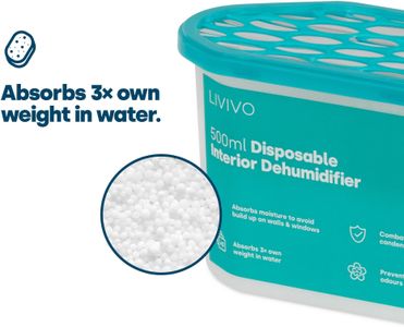 LIVIVO 10-Pack Dehumidifiers, 500ml Moisture Absorbers