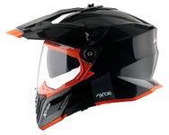 Axor X-Cross Dual Visor SC Motorbike Helmet Black Orange-XL