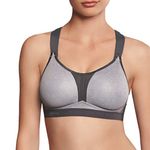 Anita Women's Dynamix Star Maximum Support Sport Bra, Heather Grey, 36A