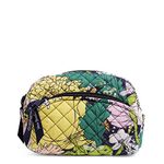 Vera Bradley Women's Cotton Mini Cosmetic Makeup Organizer Bag, Bloom Boom - Recycled Cotton, One Size, Cotton Mini Cosmetic Makeup Organizer Bag