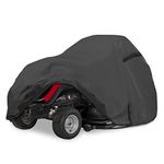 Porch Shield Heavy Duty 600D Polyester Lawn Tractor Cover, Waterproof Universal Riding Lawn Mower Cover (Up to 62" Decks, Black)…