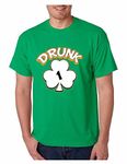 ALLNTRENDS Men's T Shirt Drunk 1-6 St Patrick's Day Shamrock Drunk (XL, Drunk 1)