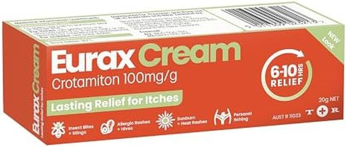 Eurax Cream | For itches from Bites, Stings, Hives & Prickly Heat | Relief for 6-10 hours | 20g
