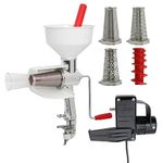 Victorio VKP250 Food Strainer Bundle with Electric Motor and 4-Piece Accessory Kit (6 Items) by Victorio