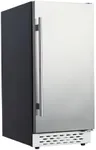 GarveeHome 15 inch Beverage Fridge - Weather Proof Stainless Steel, Single Door, 80 Cans Capacity Under Counter Beer Mini Fridge, 34-65°F, Built-in/Freestanding, Indoor/Outdoor for Patio & Kitchen