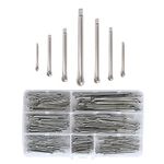 215 Pcs Cotter Pins Assorted Kit,Stainless Steel Split Pin Assortment 7 Sizes (M1/M1.5/M2/M2.5/M3)(20/25/30/40/50/60mm)For Automotive,Marine,Machinery, Engine, Bike Fixing And Repair