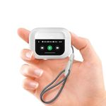 BOUGYR Touchbuds Touchscreen Display Led Earbuds Compatiable for iPhone/iOS/Android [Custom Equalizer][ANC/ENC][Double Dark Active Noise Cancellation][Playback 32Hrs][Find My Device][Gift][Pack of 1]