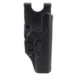 Gexgune Tactical G1ock Holster Military Concealment Level 2 Right-Hand Paddle Waist Belt Gun Pistol Holster for G1ock 17 19 22 23 31 (Black)