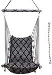 Kkriya Home Decor Swing Chair | Hammock | Cotton Swing | jhula for Balcony,Adult, Kids,Indoor,Outdoor with Swing Accessories