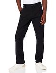 Carhartt Men's Rugged Flex Straight Fit Duck Double-Front Utility Work Pant, Black, 34W / 32L