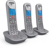 BT 5960 Cordless Landline House Phone with Nuisance Call Blocker, Digital Answer Machine, Trio Handset Pack