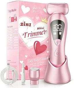 rategist Electric Bikini Trimmer for Women: Rechargeable Painless Shaver for Body Hair - IPX7 Waterproof Cordless Razor with LED Display for Face/Leg