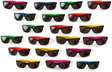 Neliblu 30 Pack Neon Kids Sunglasses With UV Protection - Bulk Party Glasses in 5 Vibrant Colors - Party Bag Fillers and Photo Booth Props - Party Favours for Beach or Pool Celebrations