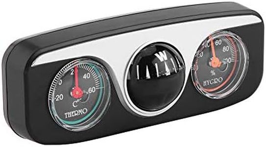 Brújula Multifuncional, Brújula de Montaje en Tablero, 3 en 1 Car Truck Dash Mount Dirección de Navegación Brújula Termómetro Higrómetro