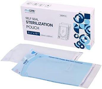 OneMed 200 Pouches Dental Self-Sealing Sterilization Pouches 5.25x10 inch 200/Box 1 Box