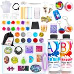 Goody King Resin Jewelry Making Kit for Beginners with Molds and Resin Making Supplies - Silicone Casting Tools Set and Clear Epoxy Resin Kits for DIY Craft Christmas Gifts for Kids & Adults