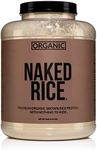 NAKED RICE - Organic Brown Rice Protein Powder – Vegan Protein Powder - 5lb Bulk, GMO Free, Gluten Free & Soy Free. Plant-Based Protein, No Artificial Ingredients - 76 Servings