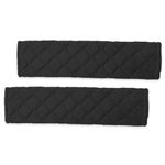 Luckious Car Seat Belt Pad Cover Car Safety Seatbelt Cover- 2 Pack Travel Cushion Seat Belt Covers Car Interior Protective Cover in Black or Pink