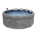 Lay-Z-Spa Carrara, 140 AirJet Massage System, Foam Wall Hot Tub, 60% More Energy Efficient, Built-In Pump, Wifi Control, Includes Padded Pillows, 4-6 Person
