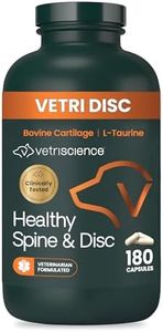 VetriScience Healthy Spine & Disc Easy-Open Capsules, Back & Spinal Support Chondroitin & Taurine Supplement for Dogs, Perfect for Dachshunds, Corgis, Frenchies & More, 180 Count