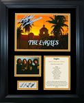 HOFSM.COM Hall of Fame Sports Memorabilia Framed Eagles Hotel California Album Facsimile Laser Engraved Signature Auto 12"x15" Music Photo Collage