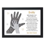 PERSONALISED Gifts for Dad, Daddy, Grandad from Son or Daughter - Custom Birthday, Fathers Day, Christmas, Xmas Gifts for Him, Men - Daddy POEM Gifts from Daughter, Little Girl, Son, Little Boy