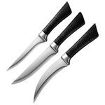 zunsy Professional Boning & Fillet Knife Set – 3 Piece Ultra Sharp Stainless Steel Kitchen Knife Collection with Ergonomic Non-Slip ABS Handles – Chef Knives for Meat, Fish & Poultry”