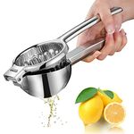 CCKO Lemon Squeezer Stainless Steel Manual Juicers Max Extraction Lemon Lime Squeezer Heavy Duty Citrus Juicer Hand Press Fruit Juicer