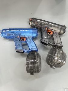 Vmiya Electric Water Gun 2 Pack for Adults and Kids Ages 4-8 8-12 with Muzzle Flash, Automatic Squirt Gun Water Pistol, up to 32 FT, Large Capacity 800CC, Summer Outdoor Beach Pool Party Toy Gift