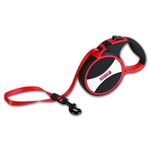 KONG Retractable Explore Dog Leash for Large Dogs Upto 50Kgs,50% Longer Dog Tape Leash,Durable,Reflective,Tangle-Free,Soft Grip Handle for Pet Hiking,Walks,Training,Red,Large-24Ft/7.5M,?14.61 cm