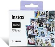 instax Limited Edition 3 Pack Deco Mini Film Bundle, Confetti, Sky Blue, Mermaid Borders, Pack Contains 3 x 10 Shot Film catridges