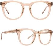 DIFF Weston Designer Square Computer Blue Light Blocking Glasses for Men and Women Vintage Crystal