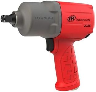 Ingersoll Rand 2235TiMAX-R 1/2” Drive Air Impact Wrench, Lightweight 4.6 lb Design, Powerful Torque Output Up to 1,350 ft/lbs, Titanium Hammer Case, Max Control, Hi-Visibility Red