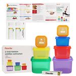 Finorder 21 Day Portion Control Container Kit (7-Piece) with Complete Guide Instruction,Food Storage Container Set for Meal Prep,21 Day Lose Weight System (BPA Free) (HN-PC)