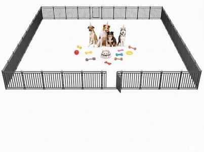 Petorldog Thickened Dog Fence Durable & Sturdy Outdoor Yard Fence, 32" Height 40 Panels, Portable and Easy to Install – Ideal for Indoor & Outdoor Use, Compact Design for Pet Safety