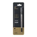 Parker Roller Ball Pen Refill| Black Ink Color| Fine Tip| Smudge Free Writing Experience | Precision Writing