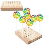 Qfeley 2 Pack Wooden Cake Pop Stand