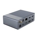 Hyper Docking Station USB-C Universal HyperDrive GEN2 14 Port Thunderbolt 3 8K & 4K Video - Silver