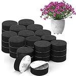 BELLE VOUS Plant Pot Feet for Garden Pots (40 Pack) - Invisible Outdoor Plant Stands/Garden Pot Feet - Black Plant Caddies for Outdoor Plants/Flowers