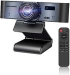 ROCWARE 4K Webcam with Remote, RC16 Computer Camera with Microphone,1080p 60fps FHD,AI Tracking,Privacy Cover, WDR,110°FOV,8X Digital Zoom,Streaming Camera for PC/Meeting/Teaching/Zoom