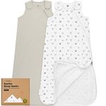 2-Pack Organic Sleep Sacks, 100% Cotton - Baby Sleeping Sack, Wearable Blanket Baby, Sleep Sack for Babies, Toddler Swaddle Sack, Newborn Baby Sleeping Bag, Infant Sleepsack, Girl, Boy (Nordic, M)