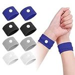 ACWOO Motion Sickness Wristbands, 4 Pairs Natural Sickness Bands for Kids & Adults, Anti-Nausea Wristbands for Car Sea Sickness, Relief Wristbans for Sea Flying Travel