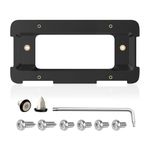 Rear License Plate Frame Bracket Holder Mount for 2005-2023 BMW 1/2/ 3/5 / 6/ X Series, 328i 323i 528i M3, 2002-2019 Mini Cooper 51187160607 511882380615 51188238061 Screws