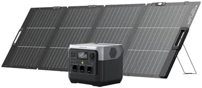 EF ECOFLOW RIVER 2 Pro Powerstation, 768 Wh LiFePO4 Batterie Solar generator mit 220 W Solar panel, 3x 300 W AC-Steckdosen (Spitze 1600 W), tragbare Powerstation für Camping, im Freien