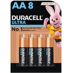 Duracell Ultra Alkaline AA Batteries, pack of 8