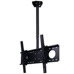 VideoSecu LCD Plasma Flat Panel TV Ceiling Mount Bracket for Most 37-60" Plasma TV Flat Panel Displays, Some up to 75" LED TV with VESA 200x200 400x400 600x400 680x460mm MPC53B 1S5