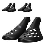 Fresh Flow Shoe Trees for Sneakers & Shoes, Travel Shoe Trees for Men - Black, Black, Medium